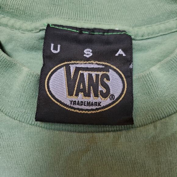 Vintage 1995 Single Stitch Vans T-Shirt SZ Large - Picture 3 of 5